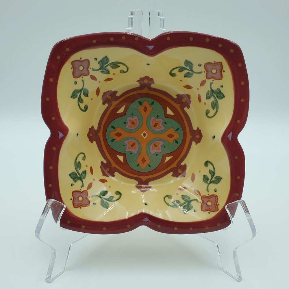 PartyLite Bohemian Spice Candle Plate Small Bowl Trinket Dish